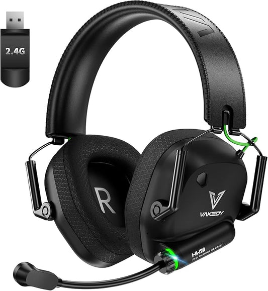 Wireless Gaming Headset for PC, 2.4GHz USB Dongle Headphones by TheSoundofTriumphWireless