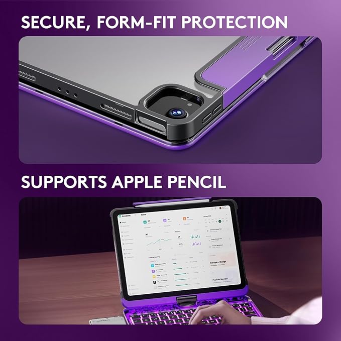 KITONE Transparent Case with Wireless Keyboard only - Image 8