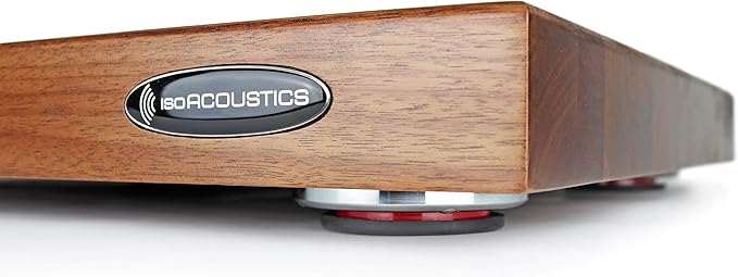 IsoAcoustics Delos Turntable Isolation Butcher Block Series: 2216W1 Walnut by IsoAcoustics