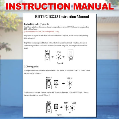 Kingdder 2 Pcs Garage Door Remote Compatible - Image 6