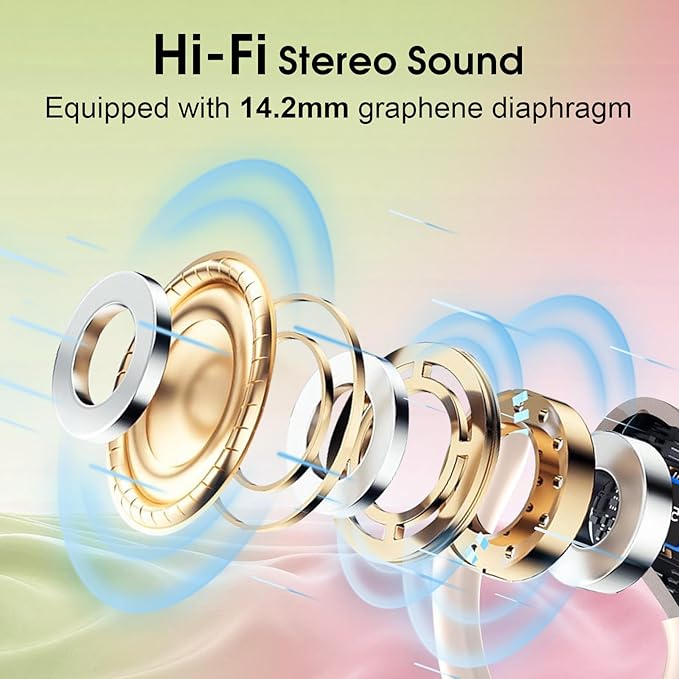 Wireless Earbuds 75hrs Bluetooth 5.4 Headphone Sport, 2025 Bluetooth Earbuds - Image 3