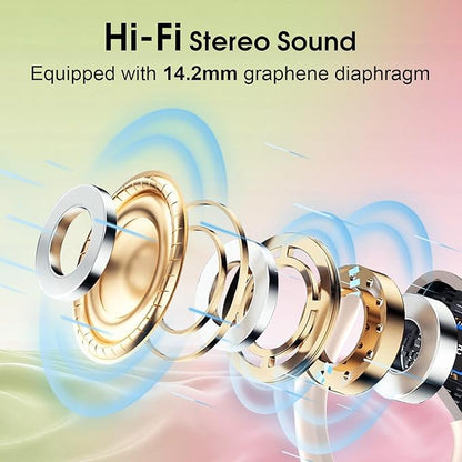 Wireless Earbuds 75hrs Bluetooth 5.4 Headphone Sport, 2025 Bluetooth Earbuds - Image 3