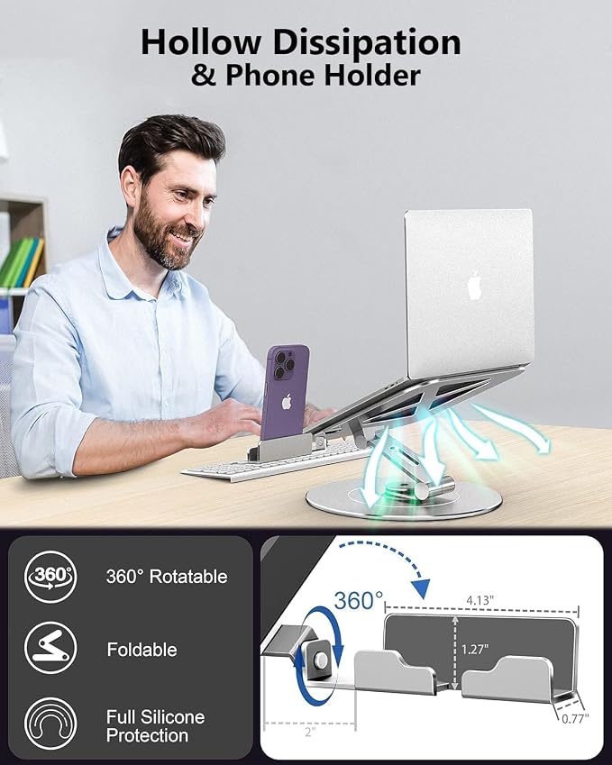 Adjustable 10-17.3" Laptop Stand - Image 5