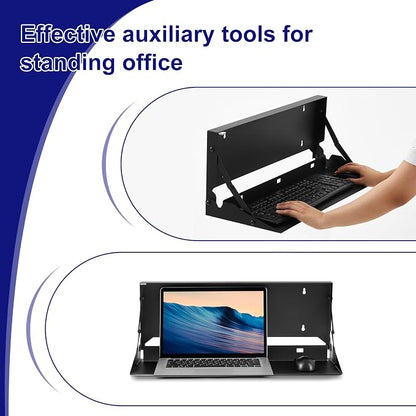 1 Pcs 24 Inch Keyboard Wall Mount Foldable Fits Standard Computer Keyboard - Image 4