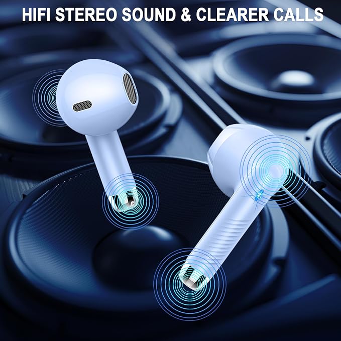 Wireless Earbuds, 40H Playback Mini Case IP7 Waterproof Sports Earphones - Image 6