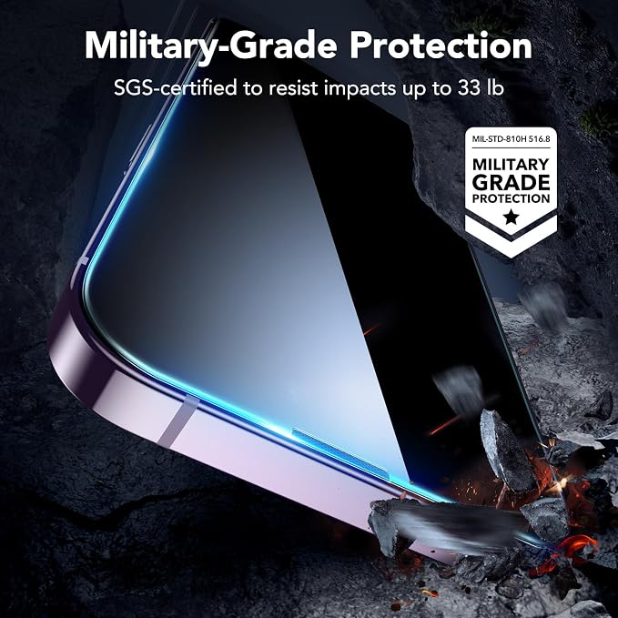 ESR 3 Pack for iPhone 14 Pro Max Privacy Screen Protector, Anti-spy - Image 4