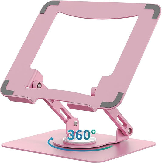 SOUNDANCE Laptop Stand with 360° Rotating Base, Ergonomic Computer Riser by Soundance