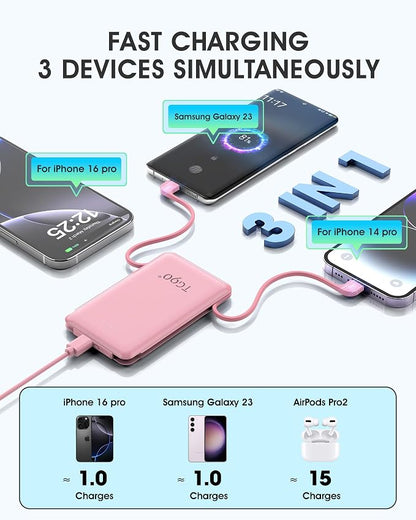 TG90° Portable Charger Power Bank, Ultra Small 5000mAh Battery Pack - Image 3