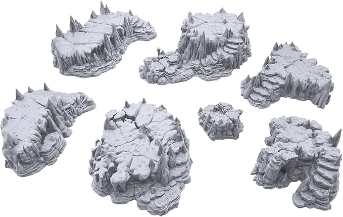 EnderToys Raised Caverns by Printable Scenery, 3D Printed Tabletop RPG Scenery by EnderToys