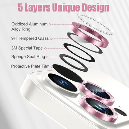 AGVEE 3+3 6 Pack for iPhone 15 Pro 6.1" / 15 Pro Max 6.7" Camera Lens Cover - Image 7