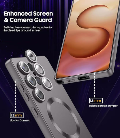 Magnetic for Samsung Galaxy S25 Ultra Case Slim Soft Silicone Bumper Shockproof - Image 4