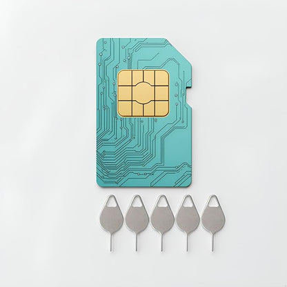 5 Pcs Silver Card Needle, Sim Card Tray Opening Removal Tool, Eject Pin Tool - Image 4
