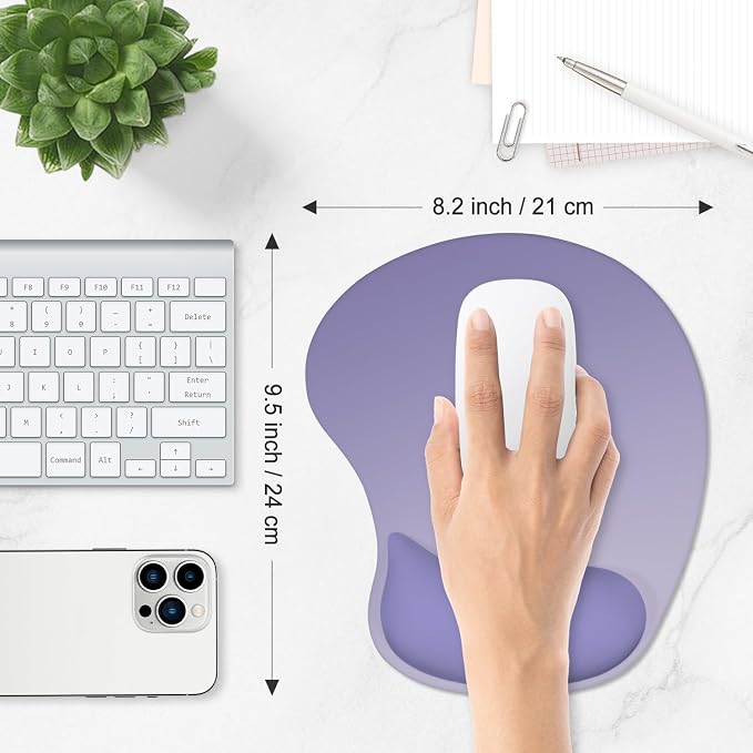 ITNRSIIET Ergonomic Mouse Pad, Cushioned Gel Wrist Rest, Non-Slip Base - Image 6