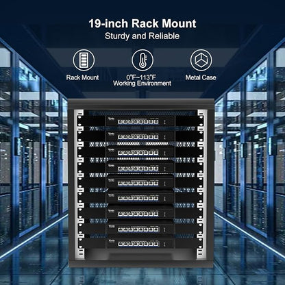 8 Port 5G Ethernet Switch, 5Gbe-RJ45 Port Network Switch Unmanaged Support - Image 7