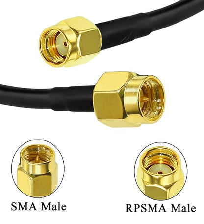 TUOLNK SMA Cable RG58 SMA Male to RP-SMA Male Extension Cable 12inch Pigtail - Image 8