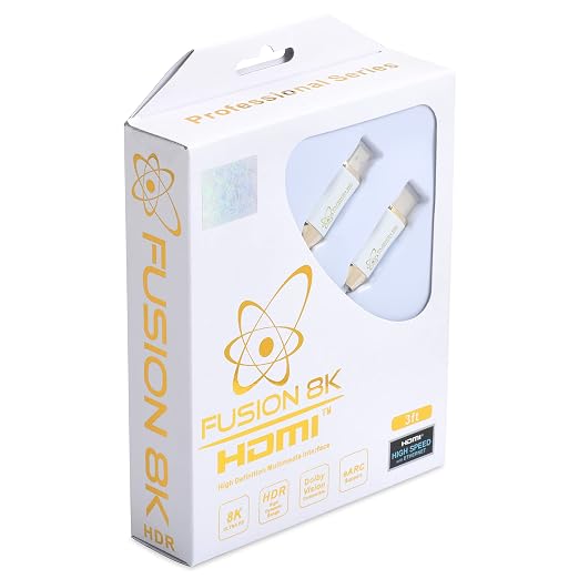 White HDR HDMI 2.1 Certified Cable Supports 10K 8K @60Hz and 4K @120Hz - Image 4