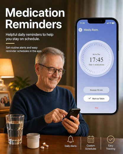 Contactless Smart Sleep Tracker, Bedside Sleep Monitor Wellness Device - Image 6
