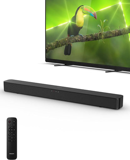 Philips B4000 Soundbar for TV, 2.0 Channel Sound, BT LE Audio, Easy Setup by Philips