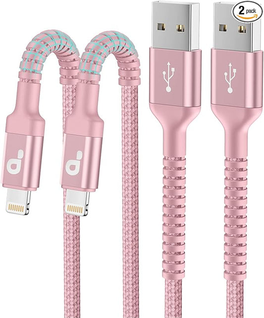 iPhone Charger 6FT 2Pack, Lightning Cable iPhone Fast Charging Cord Compatible by PRAKIE
