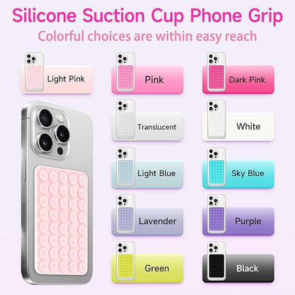 Silicone Suction Phone Case Mount, Non Slip Suction Cup Phone Mount, Phone - Image 2