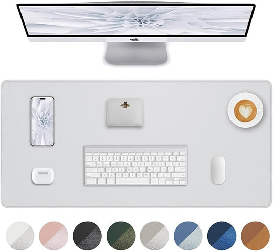 Non-Slip Desk Pad, Mouse Pad, Waterproof PVC Leather Desk Table Protector by AFIING