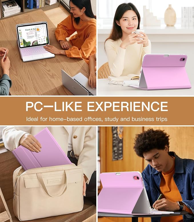 MoKo Touch Keyboard Case for iPad 11th Generation 11 inch 2025, iPad 10th - Image 8
