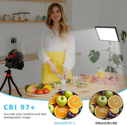 LED Photo Video Light 2-Pack, Bi-Color 2800-6500K Dimmable USB LED Continuous - Image 4