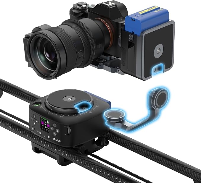 Zeapon AXIS 80 Multi-axis Motorized Camera Slider, LCD Screen APP Control - Image 4