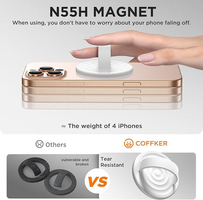 Magnetic Phone Ring Grip Holder, Silicone Finger Loop Grip, Compatible - Image 5