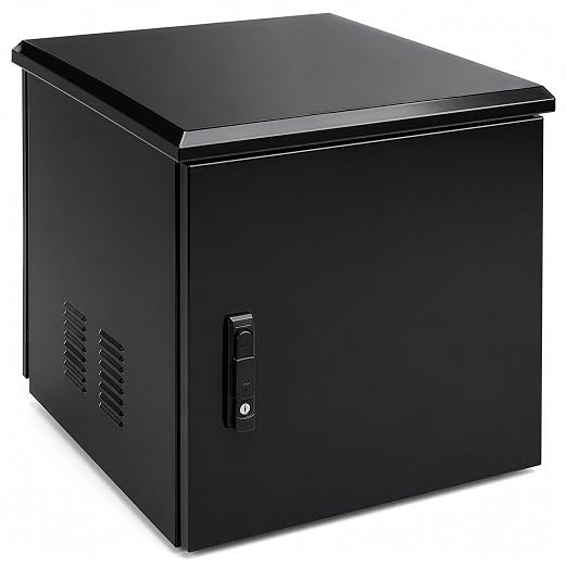 Electriduct 12U Outdoor Cabinet 21.6 Inch Depth IP55 Weather Resistant by Electriduct