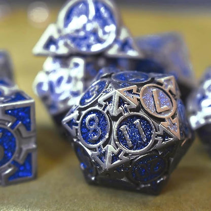 RULE DICE D&D Metal Dice Set, 7 die Metal DND Polyhedral Dice Sets - Image 2