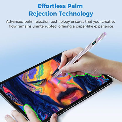iPad Pencil with Magnetic&5 Extra Tips, USB-C Faster Charge, Stylus Pen - Image 4