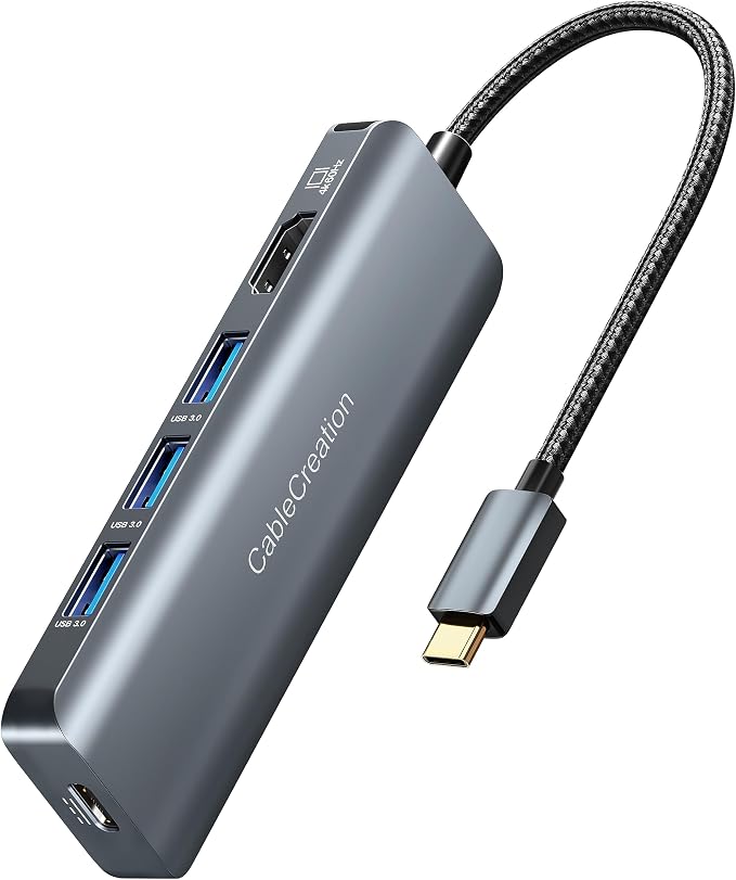 CableCreation USB-C Hub 4K 60Hz, 5-in-1 USB C Multiport Adapter by CableCreation