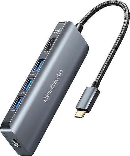 CableCreation USB-C Hub 4K 60Hz, 5-in-1 USB C Multiport Adapter by CableCreation