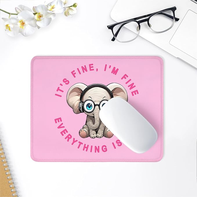 ITNRSIIET Mouse Pad with Stitched Edge Premium Textured Smooth Precise - Image 6
