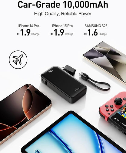 iWALK Portable Charger, Ultra Small 10, 000mAh 30W PD Power Bank, USB C in&Out - Image 4