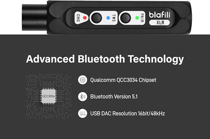 XLR Portable Bluetooth v5.1 Music Receiver, aptX HD aptX Low Latency AAC SBC TWS - Image 3