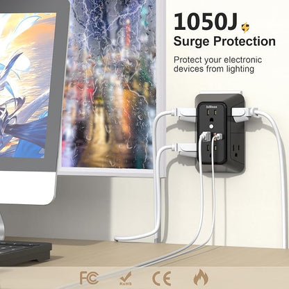 JcBlaon Outlet Extender Surge Protector - Image 6