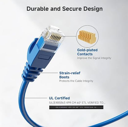 Cable Matters 10Gbps Snagless Cat 6 Ethernet Cable - 10ft - Image 5