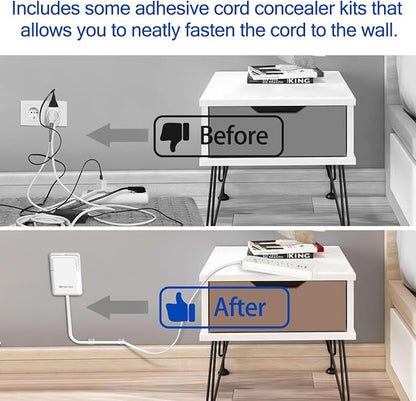 6FT Ultra-Thin Flat Plug Power Strip - Image 3