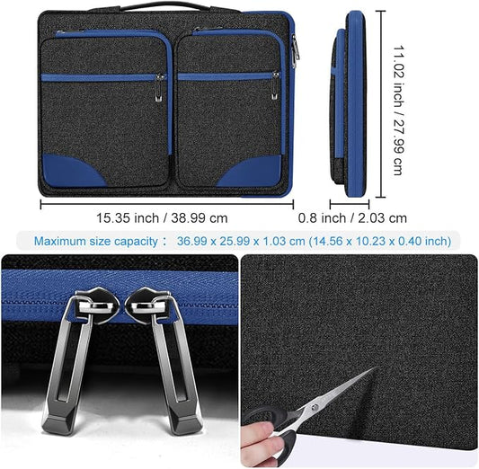 ZINZ Laptop Case 15 15.6 16 inches Sleeve Slim Briefcase Spill-Resistant Handbag - Image 2