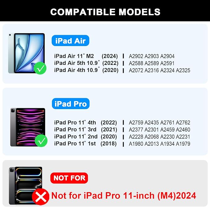 BABG Keyboard Case for iPad Air 11-inch 2024 & iPad Pro 11 inch, Magic Keyboard - Image 5