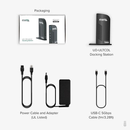Plugable USB-C Triple Monitor Docking Station: 13-in-1 Laptop Dock - Image 9
