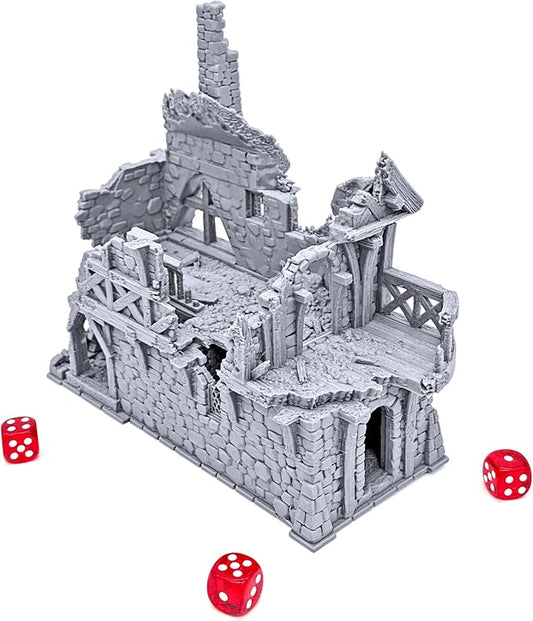 Ruined Port Merchant by Printable Scenery, 3D Printed Tabletop RPG Scenery and - Image 2