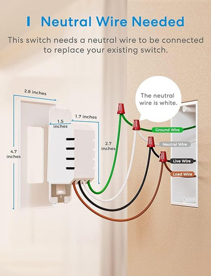 Meross Smart Light Switch Supports Apple Homekit, Google Assistant & SmartThings - Image 2
