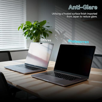 360° Privacy Screen for MacBook Pro 16 Inch, 4 Way Privacy Anti Glare Blue - Image 4