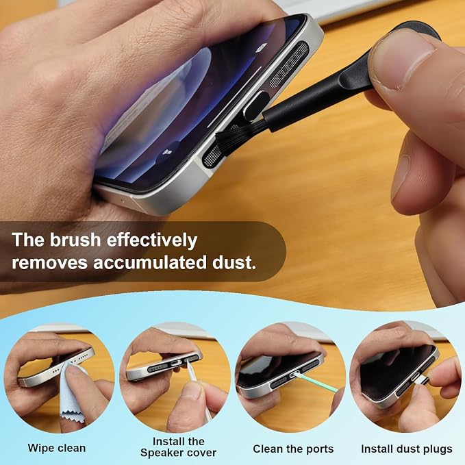 USB C Dust Plug, 10 Pack USB C Port Cover, Phone Speaker Dust Cover and Type C - Image 5