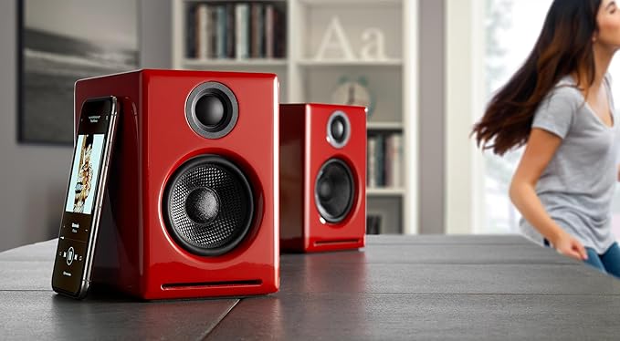 Audioengine A2+ 24 Bit 60 Watt Bluetooth Desktop Computer Speakers - Image 2