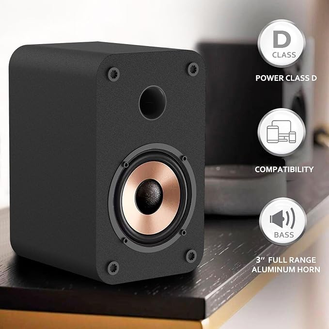 LONPOO Powered Bookshelf Speaker, Computer Speakers - Image 2