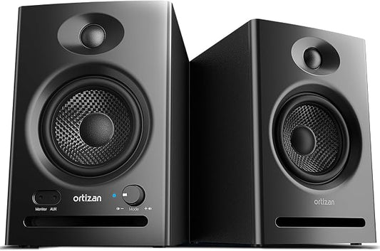 Ortizan C7 Dual-Mode 2.0 Studio Monitors, Active Monitor Speakers by Ortizan
